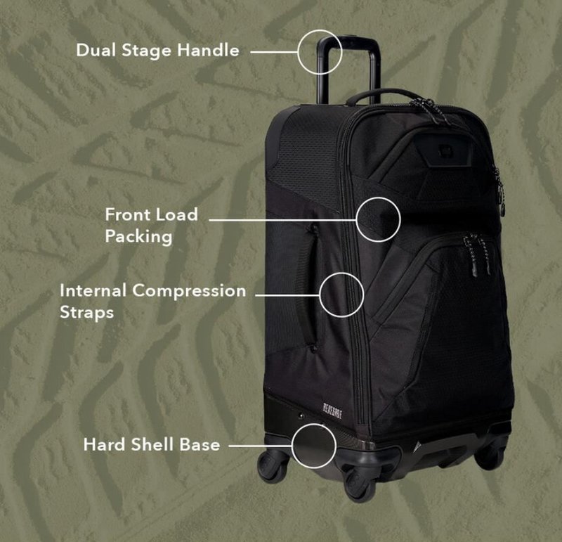 Ogio Renegade 26" 4-Wheel Travel Bag 52L travel bag, navy abyss