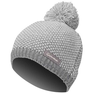 TaylorMade Beanie women's winter hat, silver/ivory