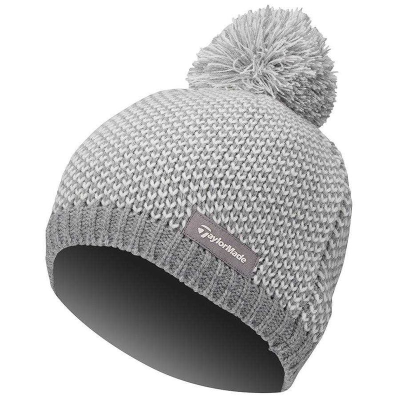TaylorMade Beanie women's winter hat, silver/ivory