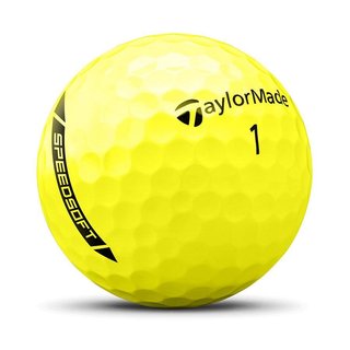 TaylorMade SpeedSoft golf balls, yellow