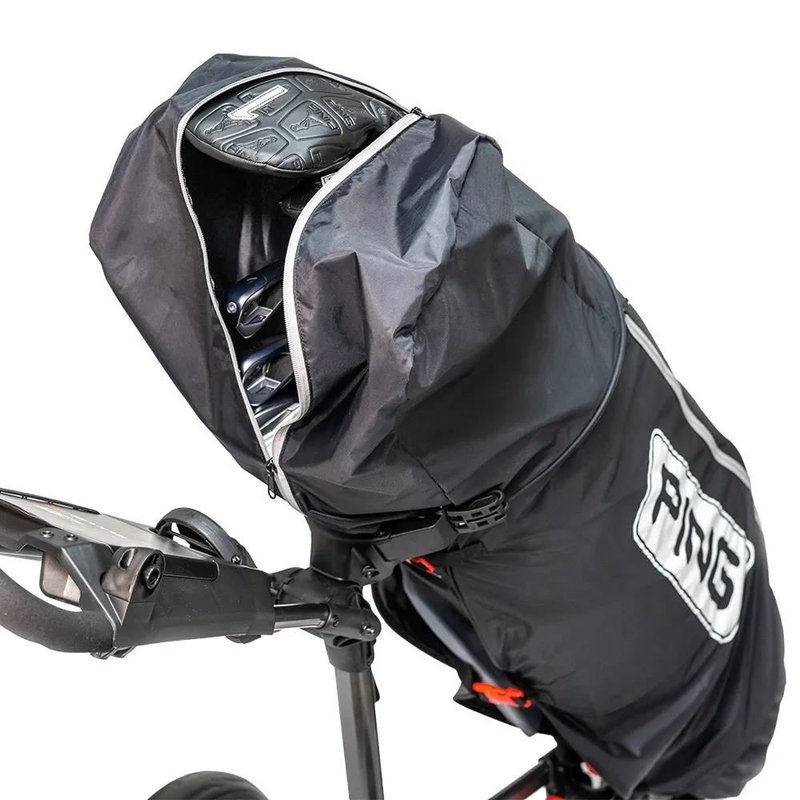 PING Golf Ping Rain Cape with Zip, Black