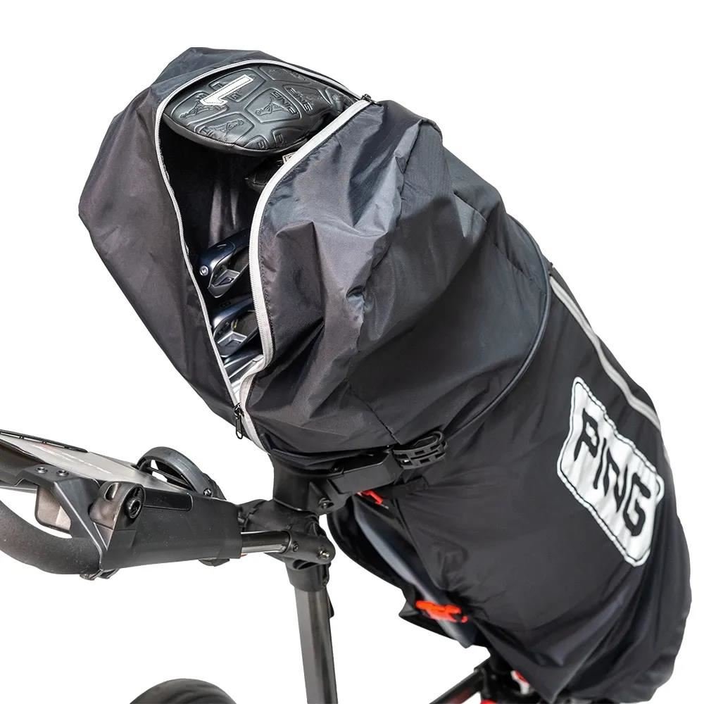 PING Golf Ping Rain Cape with Zip, Black