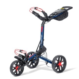 Bag Boy Slimfold Compact manual trolley, navy/red