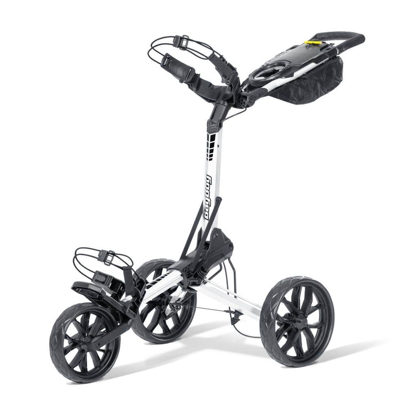 Bag Boy Slimfold Compact manual trolley, white/black