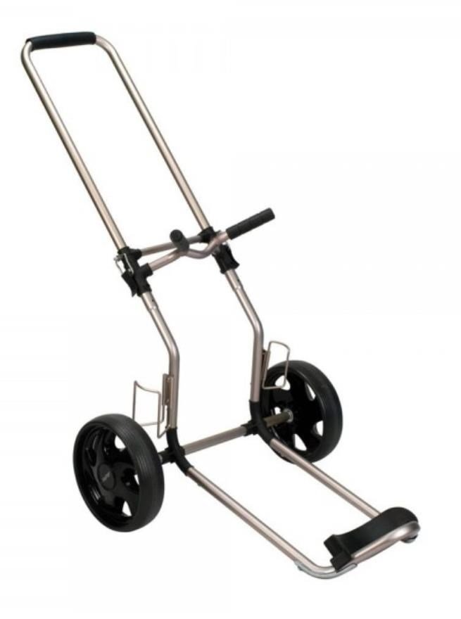 Bag Boy Rental Dual Tube manual trolley, silver aluminium