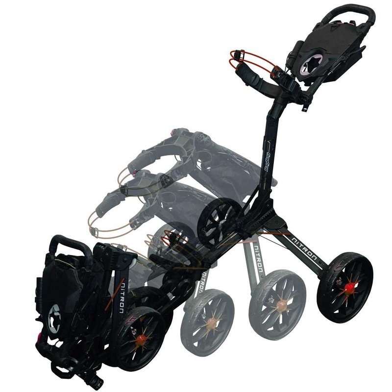 Bag Boy Nitron Auto-Open manual trolley, graphite/charcoal