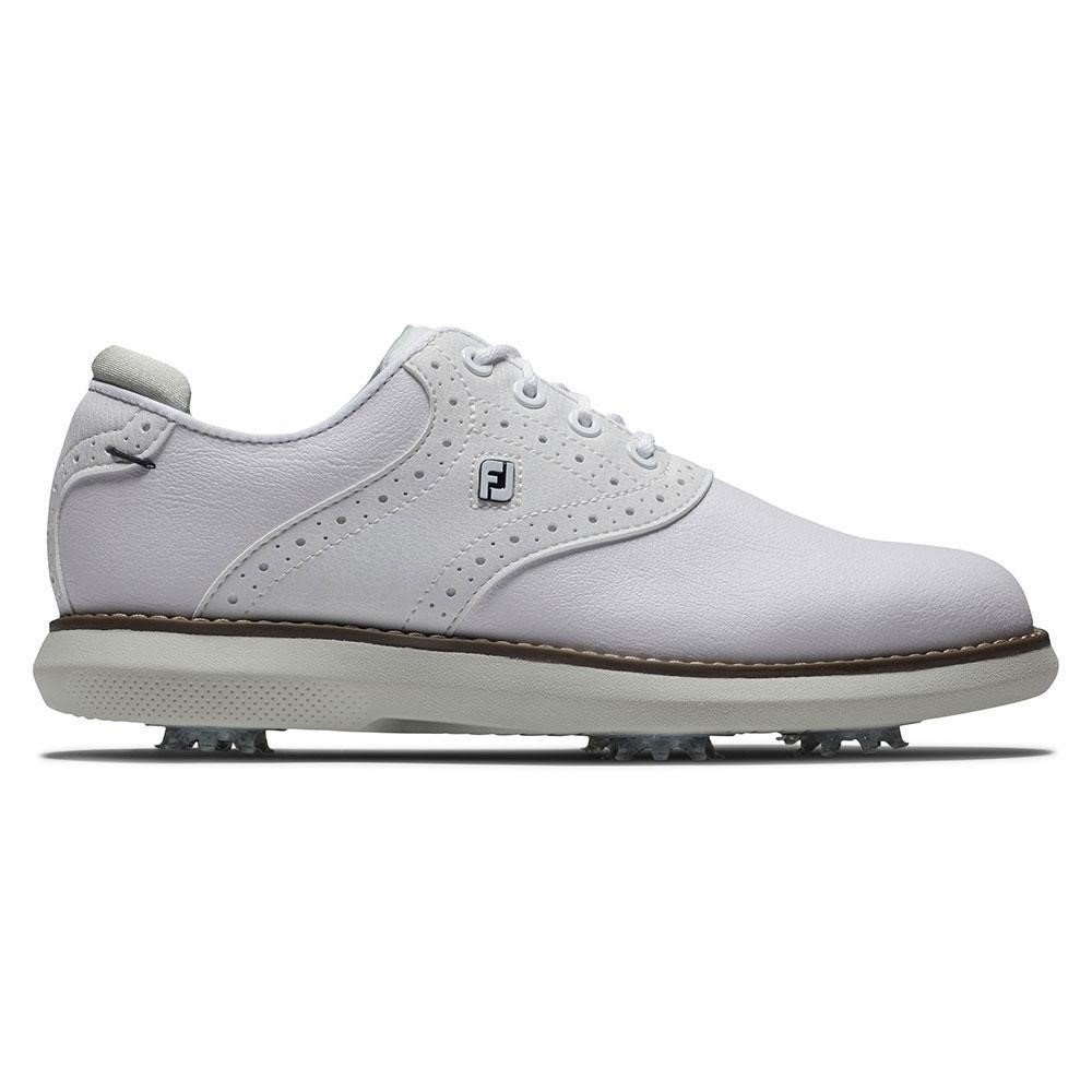 FootJoy Traditions junior golf shoes, white