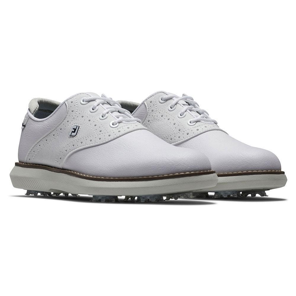 FootJoy Traditions junior golf shoes, white