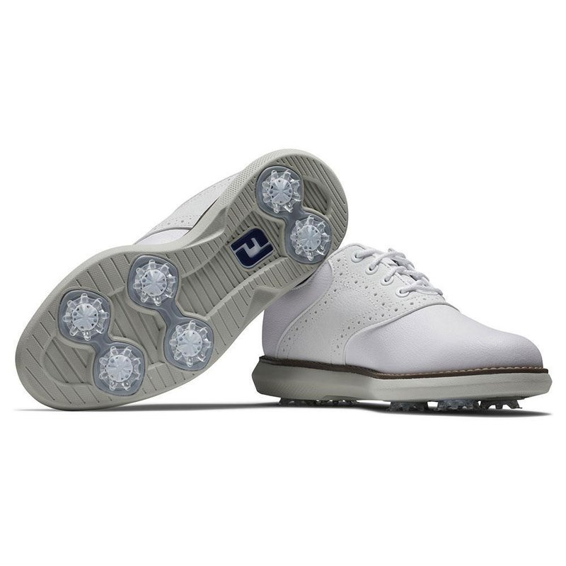 FootJoy Traditions junior golf shoes, white