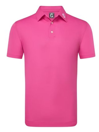 FootJoy Stretch Pique Solid men's polo, hot pink