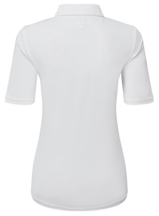 FootJoy Half-Sleeve Pique women's polo, white