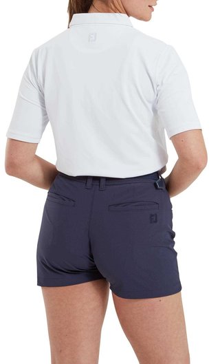 FootJoy Half-Sleeve Pique women's polo, white