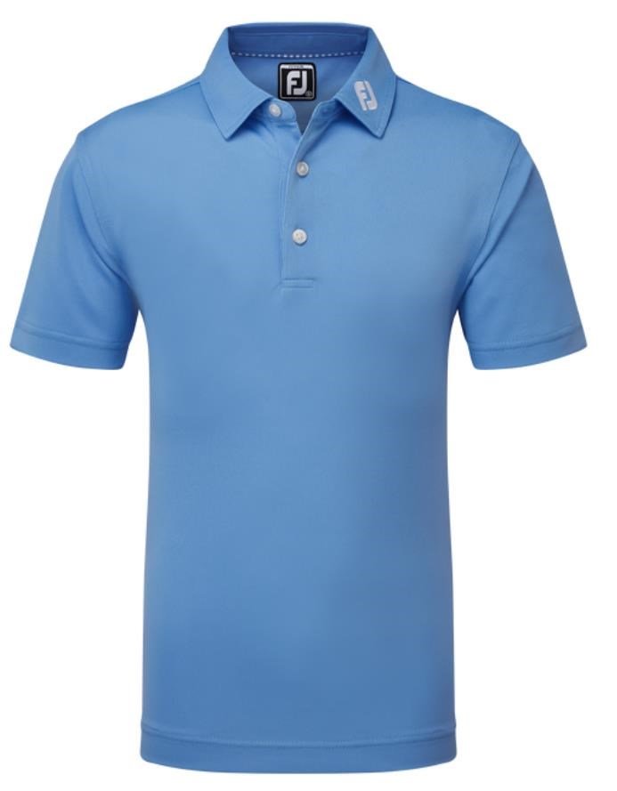 FootJoy Stretch Pique Solid junior polo, blue