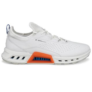 Ecco Biom C4 mens golf shoes, white/mazzarine blue