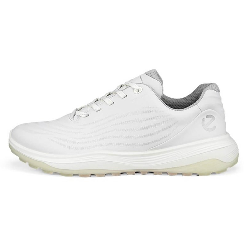 Ecco Lt1 ladies waterproof golf shoes, white