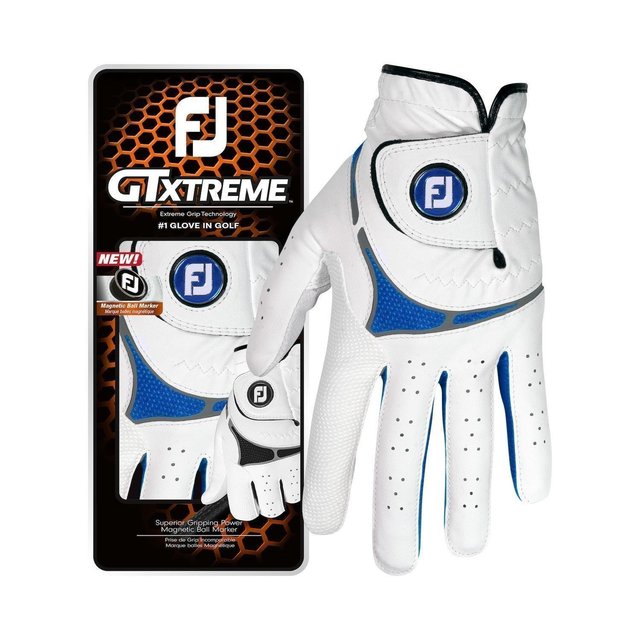 Golf gloves in their packaging with size markings