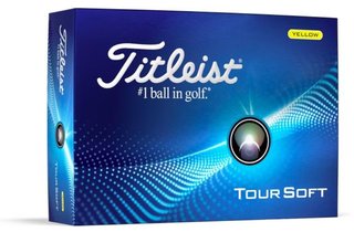 Titleist Tour Soft golf balls 2024, yellow