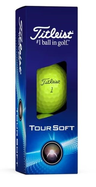 Titleist Tour Soft golf balls 2024, yellow