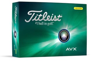 Titleist AVX golf balls 2024, yellow