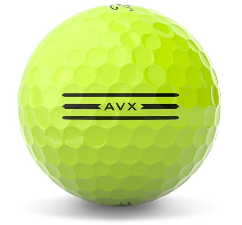 Titleist AVX golf balls 2024, yellow
