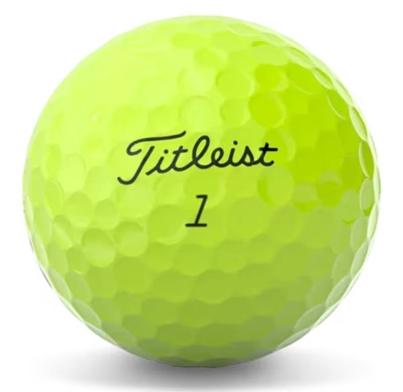 Titleist AVX golf balls 2024, yellow