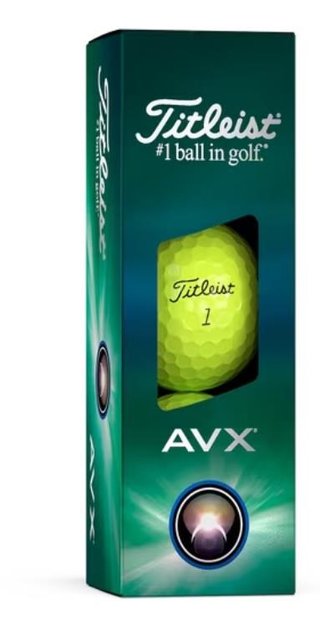 Titleist AVX golf balls 2024, yellow
