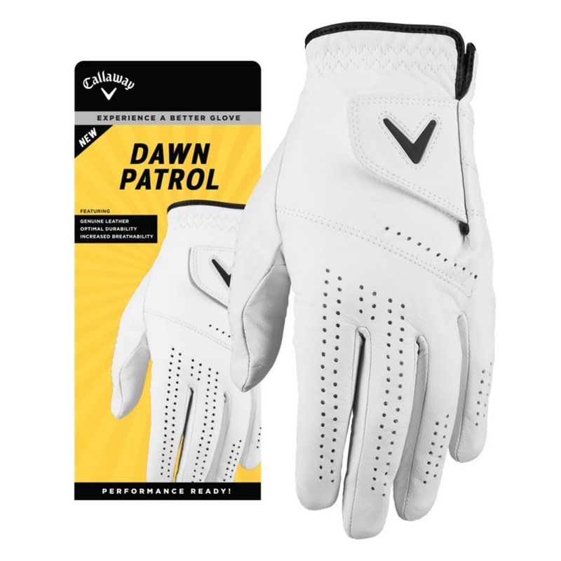 Callaway Dawn Patrol mens golf glove, white