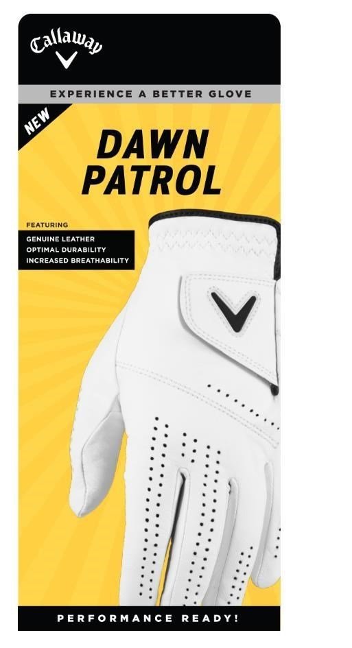 Callaway Dawn Patrol ladies golf glove, white