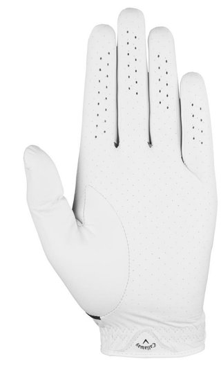 Callaway Fusion mens golf glove, white