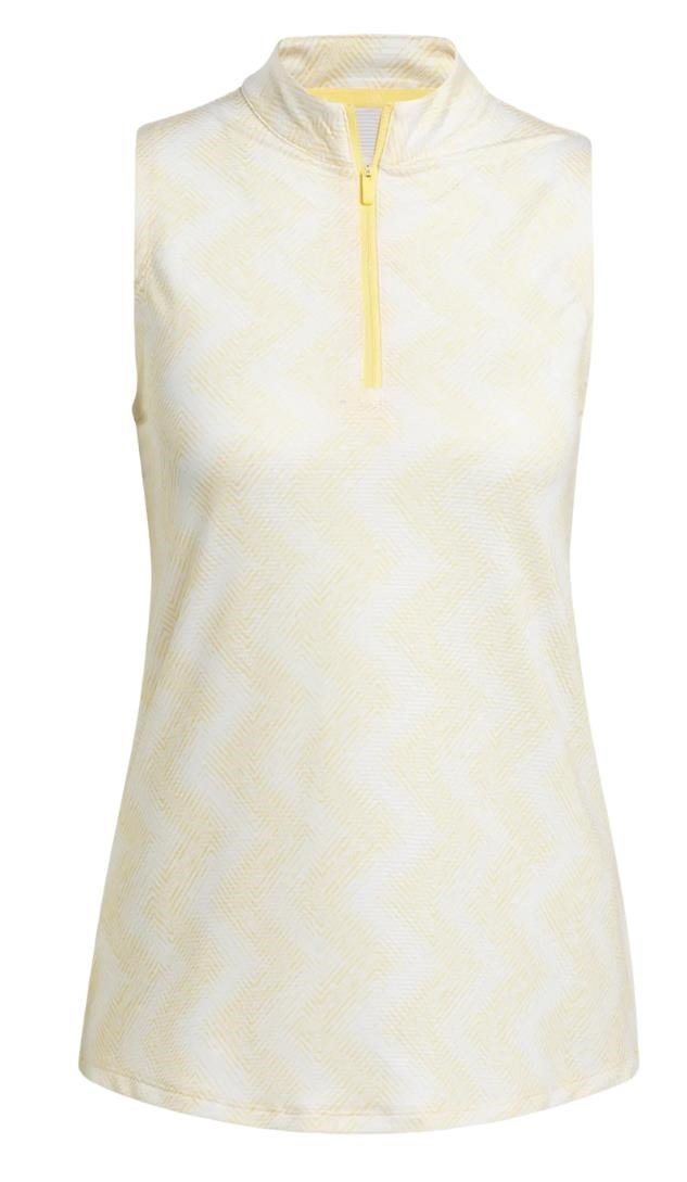 Adidas Ultimate 365 Ottoman Printed Sleeveless women's polo, semi spark