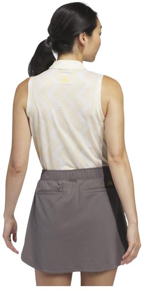 Adidas Ultimate 365 Ottoman Printed Sleeveless women's polo, semi spark