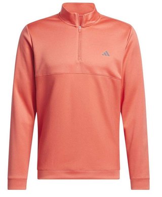 Adidas Ultimate 365 Textured 1/4 Zip men's sweatshirt, preloved scarlet