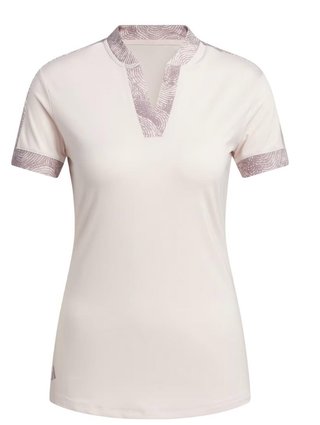 Adidas Ultimate 365 Printed women's polo, putty mauve