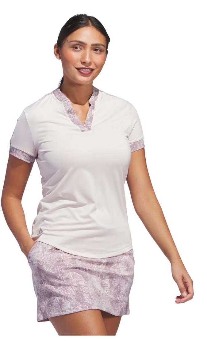 Adidas Ultimate 365 Printed women's polo, putty mauve