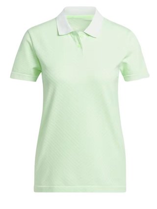 Adidas Ultimate 365 Tour PrimeKnit women's polo, crystal jade