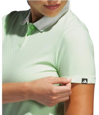 Adidas Ultimate 365 Tour PrimeKnit women's polo, crystal jade