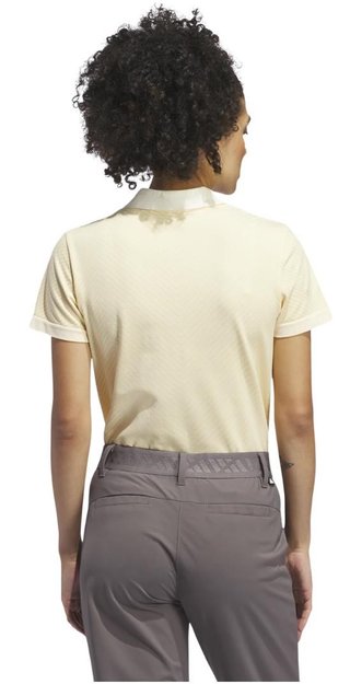 Adidas Ultimate 365 Tour PrimeKnit ladies polo, ivory