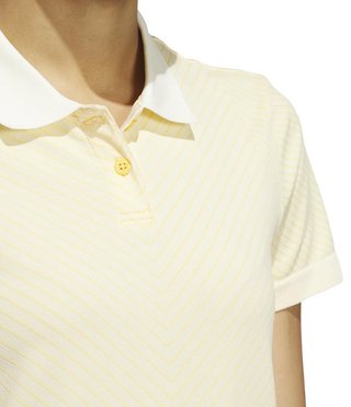 Adidas Ultimate 365 Tour PrimeKnit ladies polo, ivory