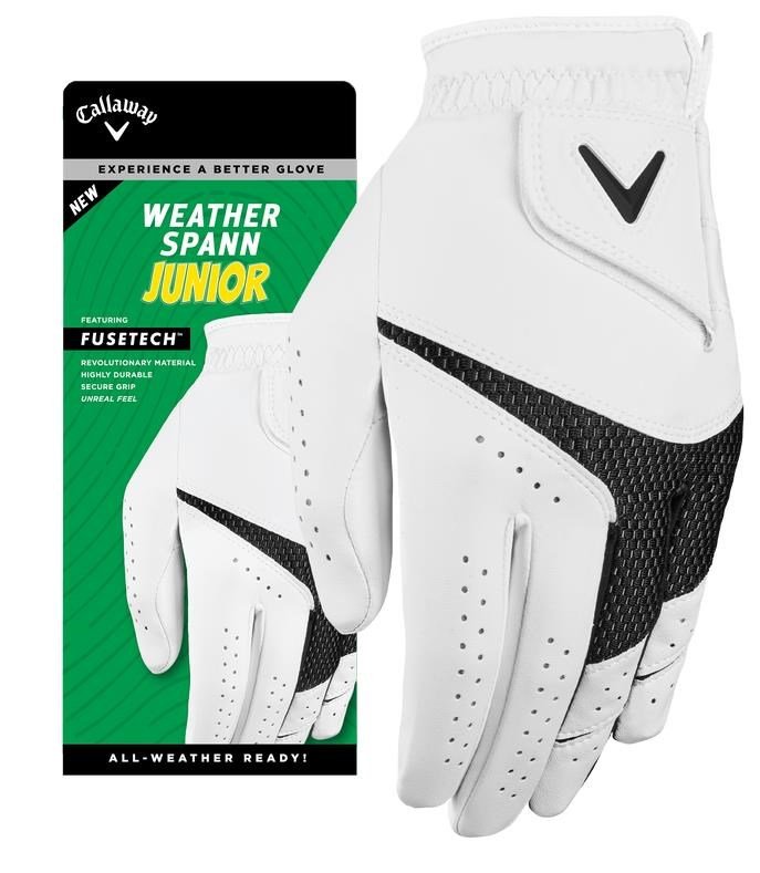 Callaway Weather Spann Junior Golf Glove, White