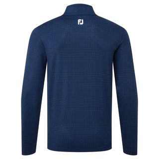 FootJoy Glen Plaid Print Chill-Out men's sweatshirt, navy