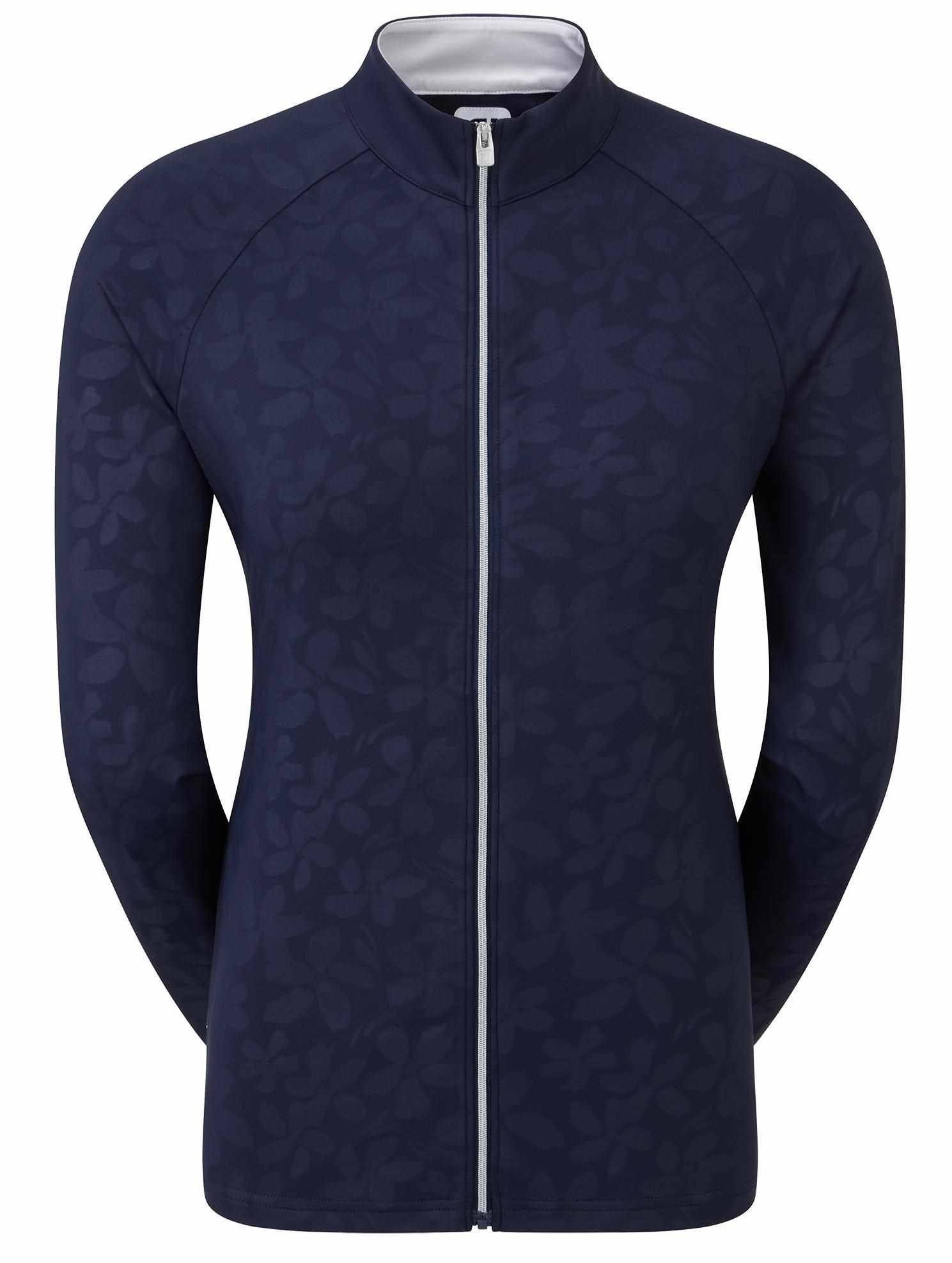 FootJoy Floral Embossed women's sweatshirt, navy