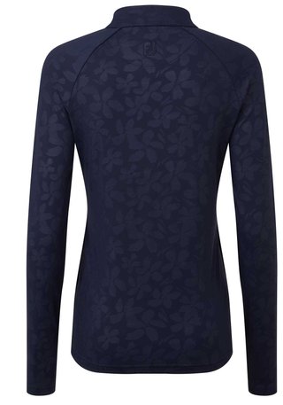 FootJoy Floral Embossed women's sweatshirt, navy