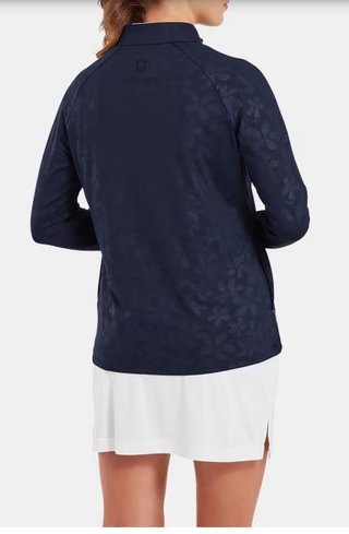 FootJoy Floral Embossed women's sweatshirt, navy