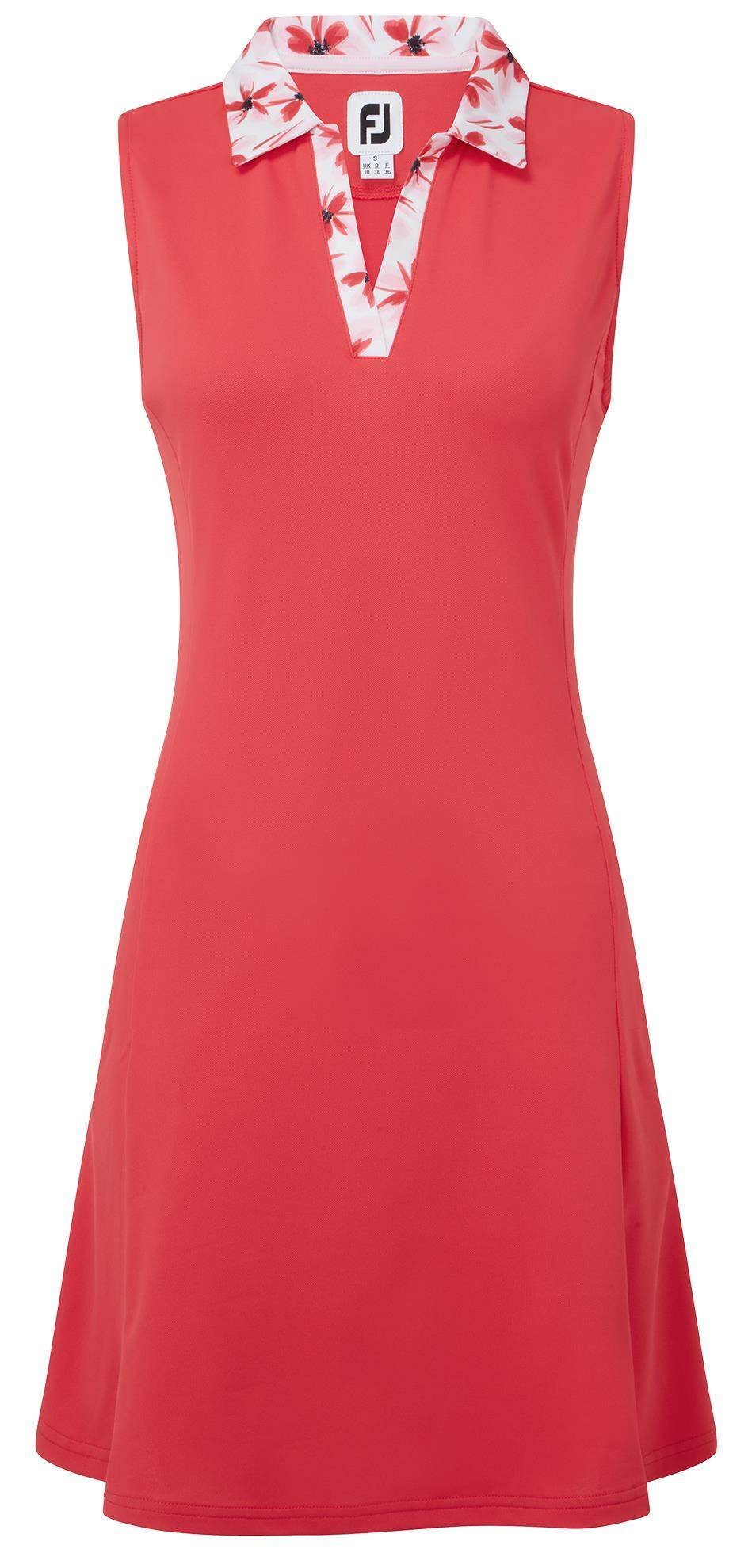 FootJoy Floral Trim women's golf dress 2024, red