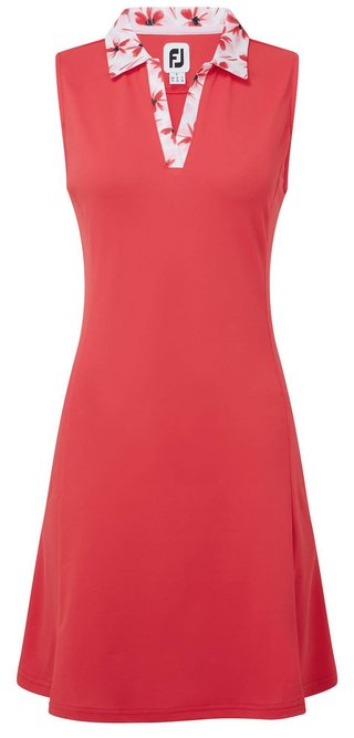 FootJoy Floral Trim women's golf dress 2024, red