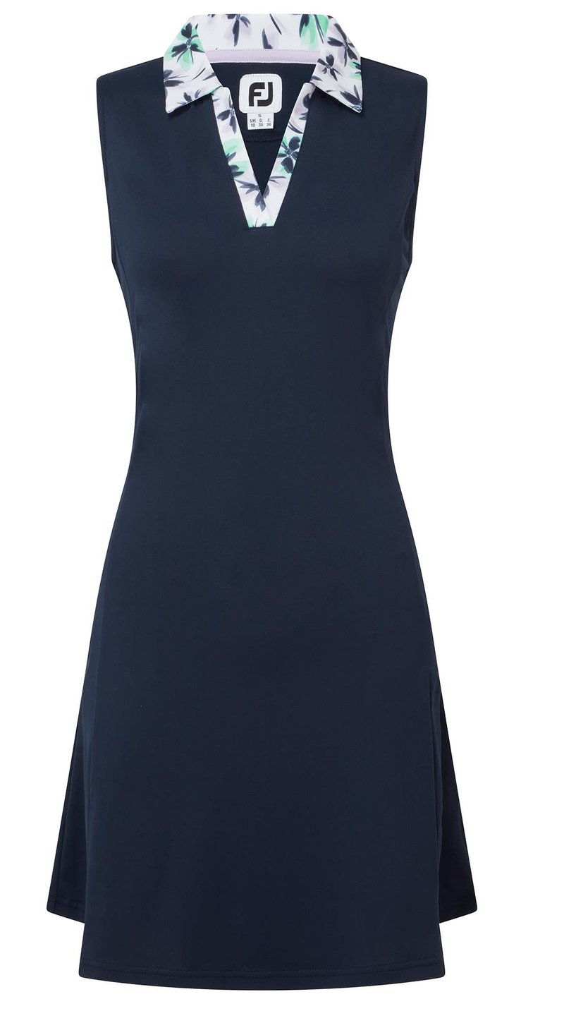 FootJoy Floral Trim women's golf dress 2024, navy