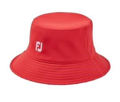 FootJoy Reversible ladies bucket hat, red/gingham