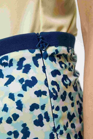 J.Lindeberg Themba women's golf skirt, leopard aruba blue