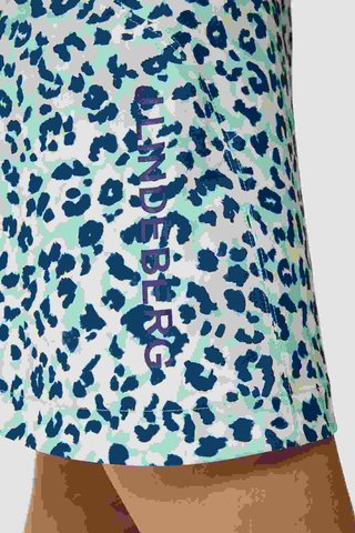 J.Lindeberg Themba women's golf skirt, leopard aruba blue