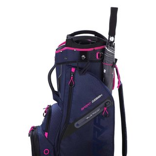 Big Max Terra Sport cart bag, steel blue/fuchsia